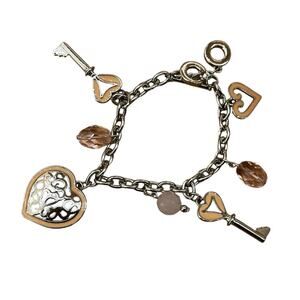 Key to Your Heart Valentine Love Charm Bracelet